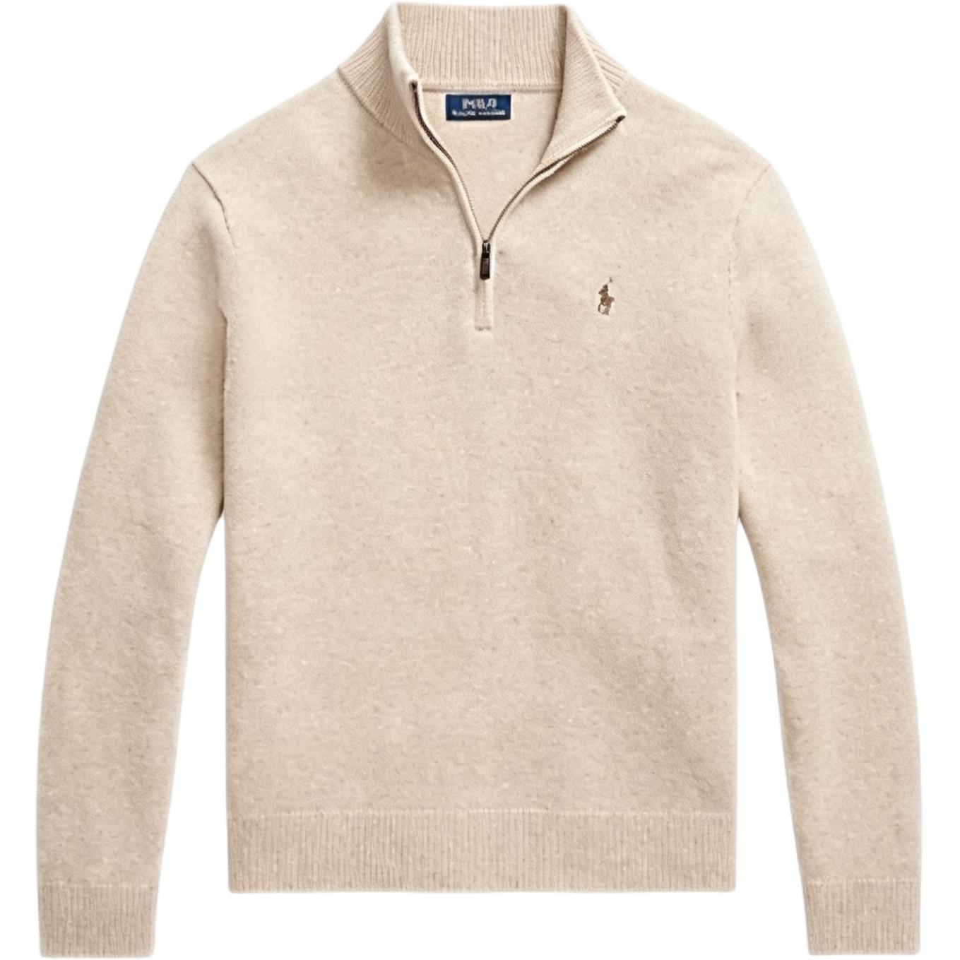Polo Ralph Lauren FW25 Молния Высокий воротник Вязаный свитер Классическая версия Мужской свитер 710892482-003 S