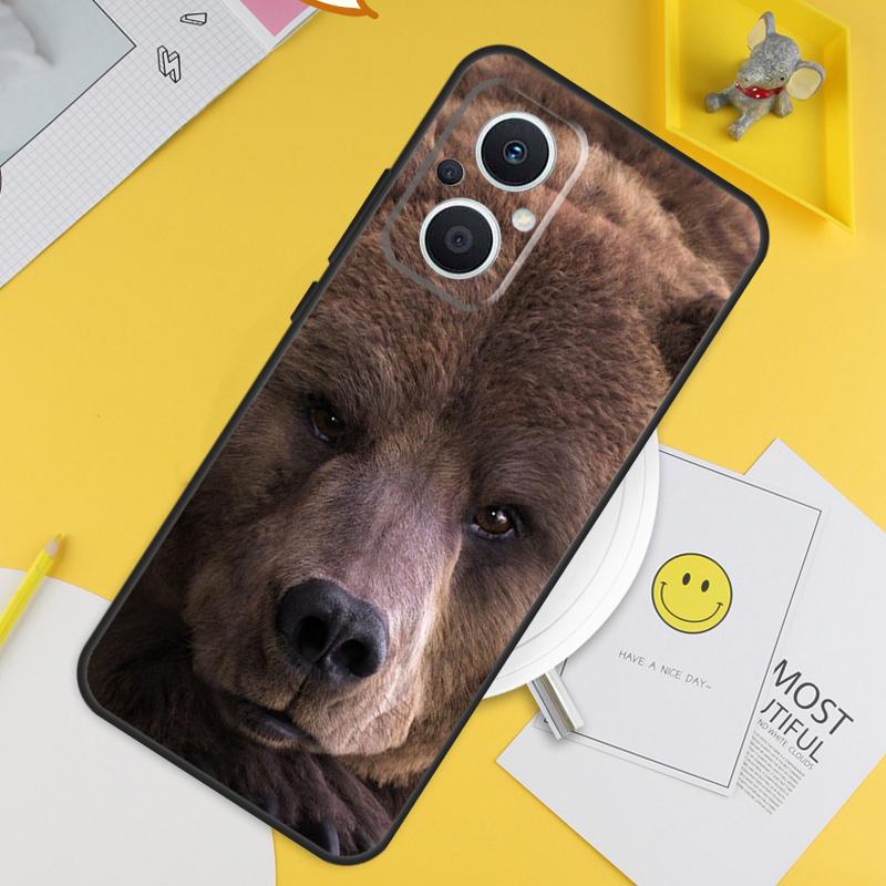 Grizzly Bear For OPPO Reno 8T 11F 12F 13F 14F 7 8 Lite 10 11 12 13 14 Pro OPPO Find X9 X8 X5 X6 Pro Case