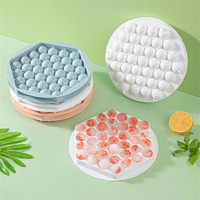 Kunststoff-Eishockeyform, bunte runde Eisform, Eiswürfelform, Küche, Lebensmittelqualität, Eiswürfelbereiter, DIY-Eisform