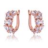 Women Multicolor Drop Hook Round Dangle Cubic Zirconia Earrings MIT