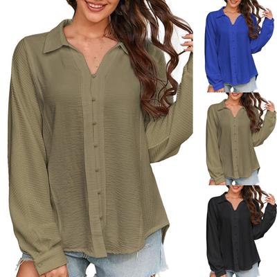 Damen Langarmshirts V-Ausschnitt Einfarbig Lässig Überschnittener Schulterpullover Sichtnaht Herbstoberteile