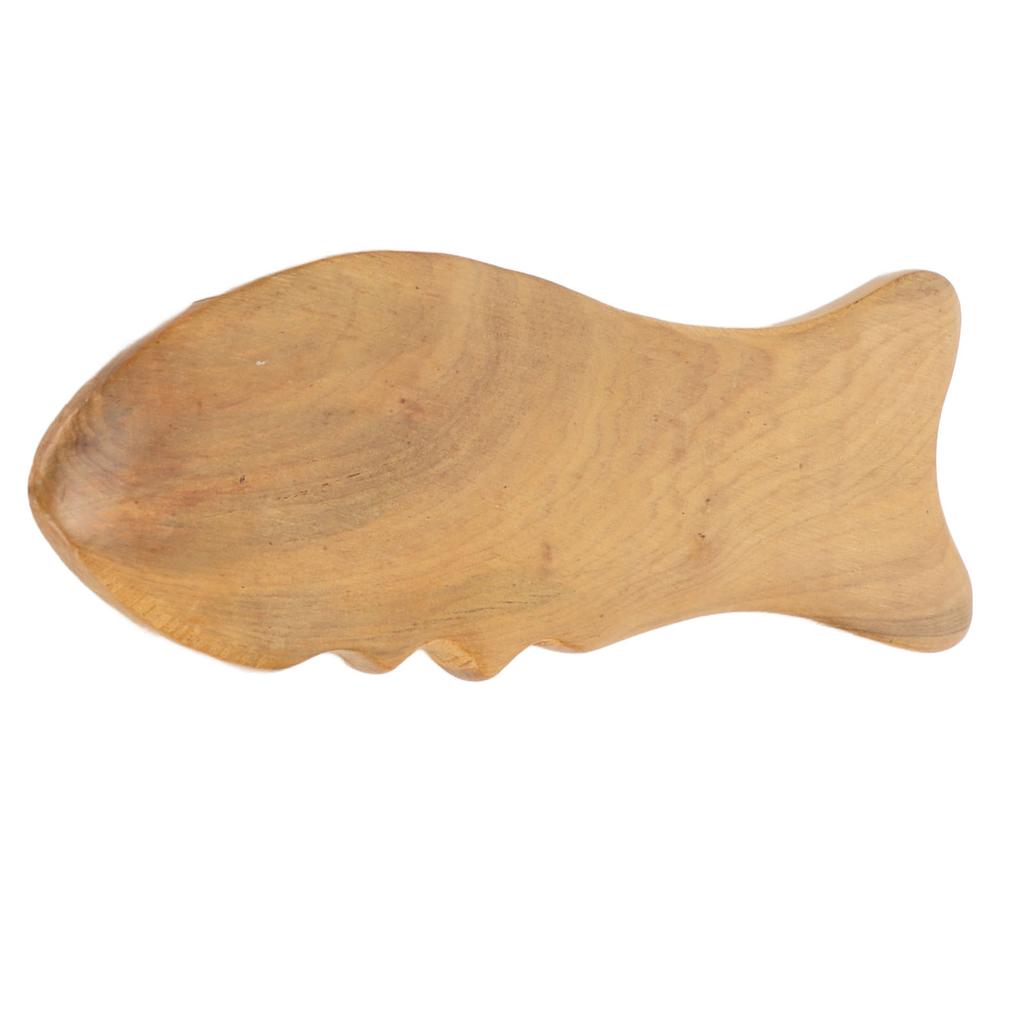 Wooden Gua Sha Board Fish Shape Wooden Massager Universal Relaxing Muscle Gua Sha Board for Face Full Body