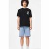 Li Ning Sports Trendy Collection T Shirts Men's Black Crew Neck Moderate Straight Fit AHST177-4