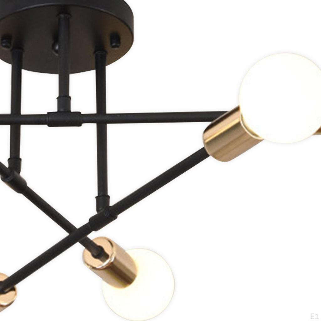 Chandelier Geometric Pendant Lighting 6 Lights Art Mid Century Ceiling Lamp Nordic