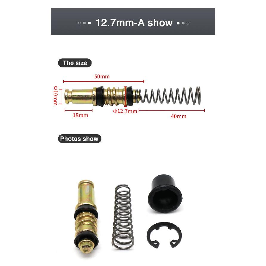 Alconstar-11mm 12.7mm 14mm 16mm Motorcycle Clutch Brake Pump Piston Plunger Repair Master Cylinder Piston Rigs Repair Accessorie