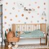 Boho Daisy Floral Wall Stickers for Kids Rooms Removable Children Baby Nursery Vinyl Wall Decals Girls Room Decoration Interior