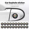 8pcs Car Door Lock Keyhole Stickers Protector Lock Core Decal For Alfa Romeo Giulia 147 Mito 156 159 166 GT Stelvio Brera