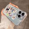 Cute Corgi Sticker Collage Phone Case for iPhone 17 16 15 14 13 12 11 16E Series Pro Max Plus Double Layer Protection