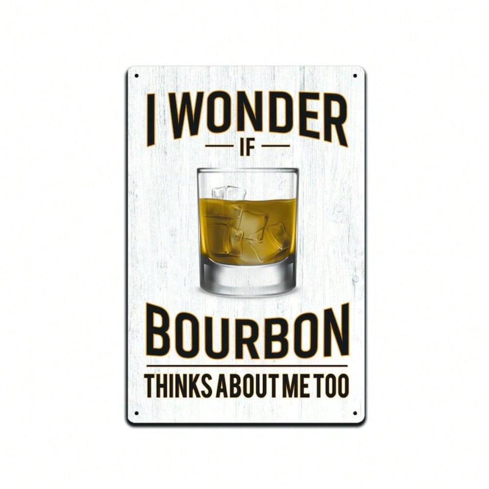 

Vintage Bourbon Metal Tin Sign 12x8 Inch Home Bar Decor Pub Wall Art Rustic Garage Man Cave Unique Gift 20x30