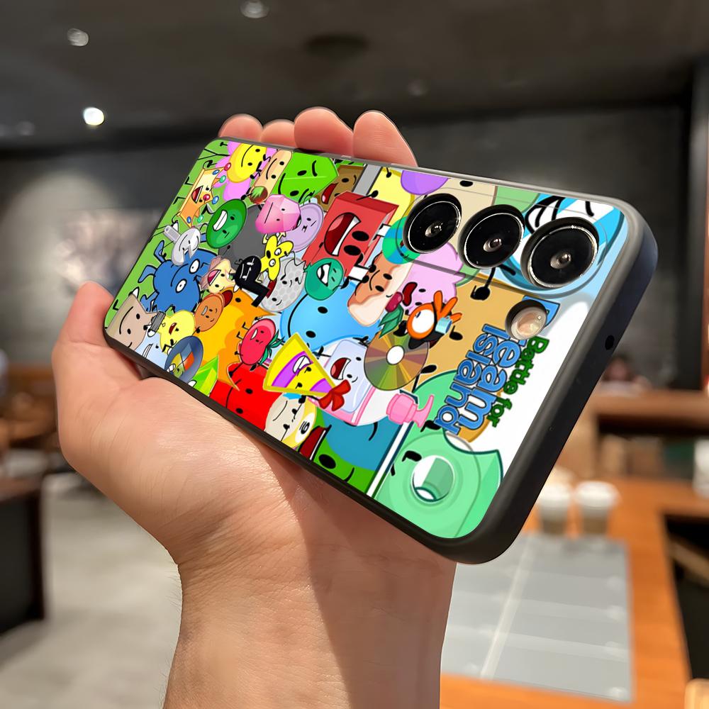 

B-Battle For Dream Island Phone Case For Samsung A56 A36 A26 A16 A15 A25 A35 A55 A14 A34 A24 A54 Black Soft Shell Samsung A53