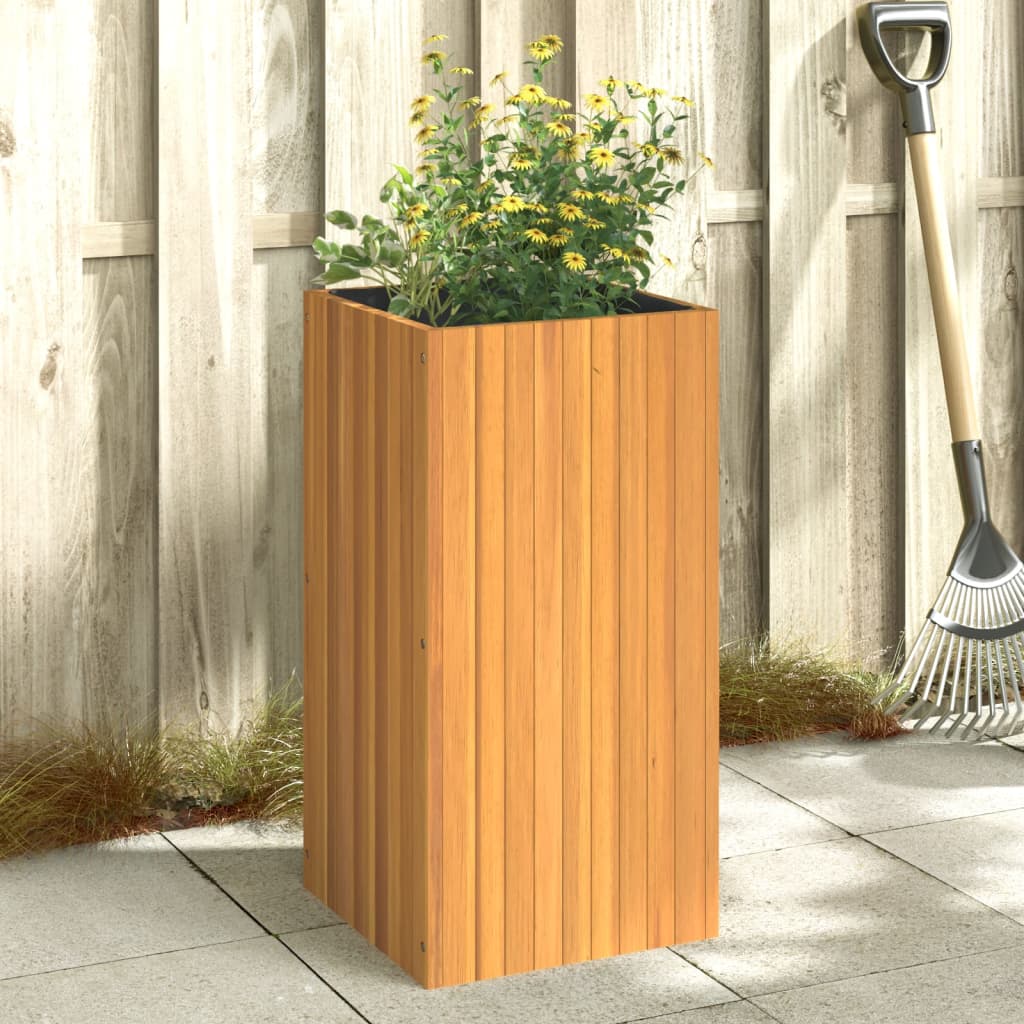 Plant Pot 45x45x90 cm Solid Acacia Wood