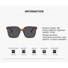 Large Square Frame Sunglasses High-end Fashionable Driving Travel Beach UV-protective Decorative Glasses Street Photography