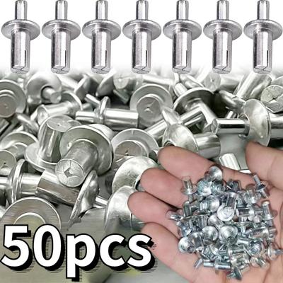 Aluminum Alloy Expansion Rivets Hammer Drive Expansion Nails Head Piercing Rivet Stainless Steel Rod Screws Board Wall Fasteners