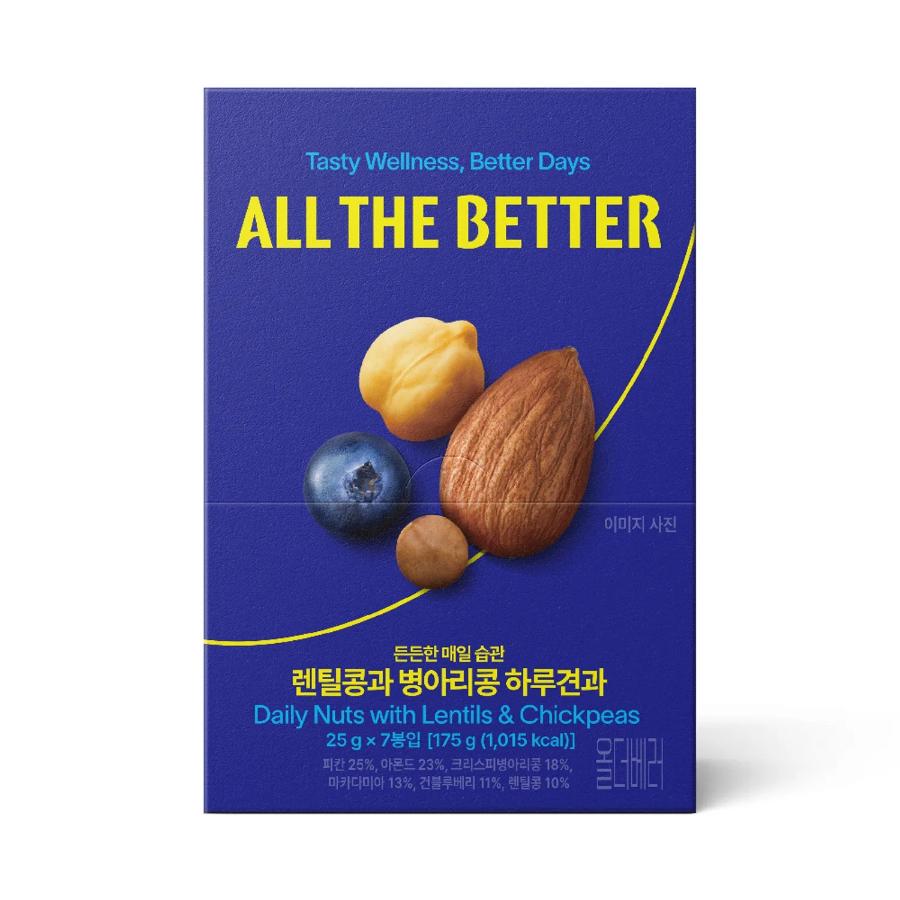 ALL THE BETTER Daily Nuts #Lentil and Chickpea 25g*7ea*2box