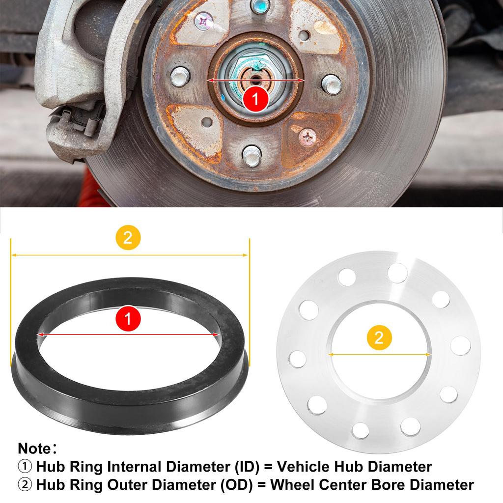 uxcell Hub Ring 70.1mm/54.1mm Wheel Hub Ring Hub Centric Ring