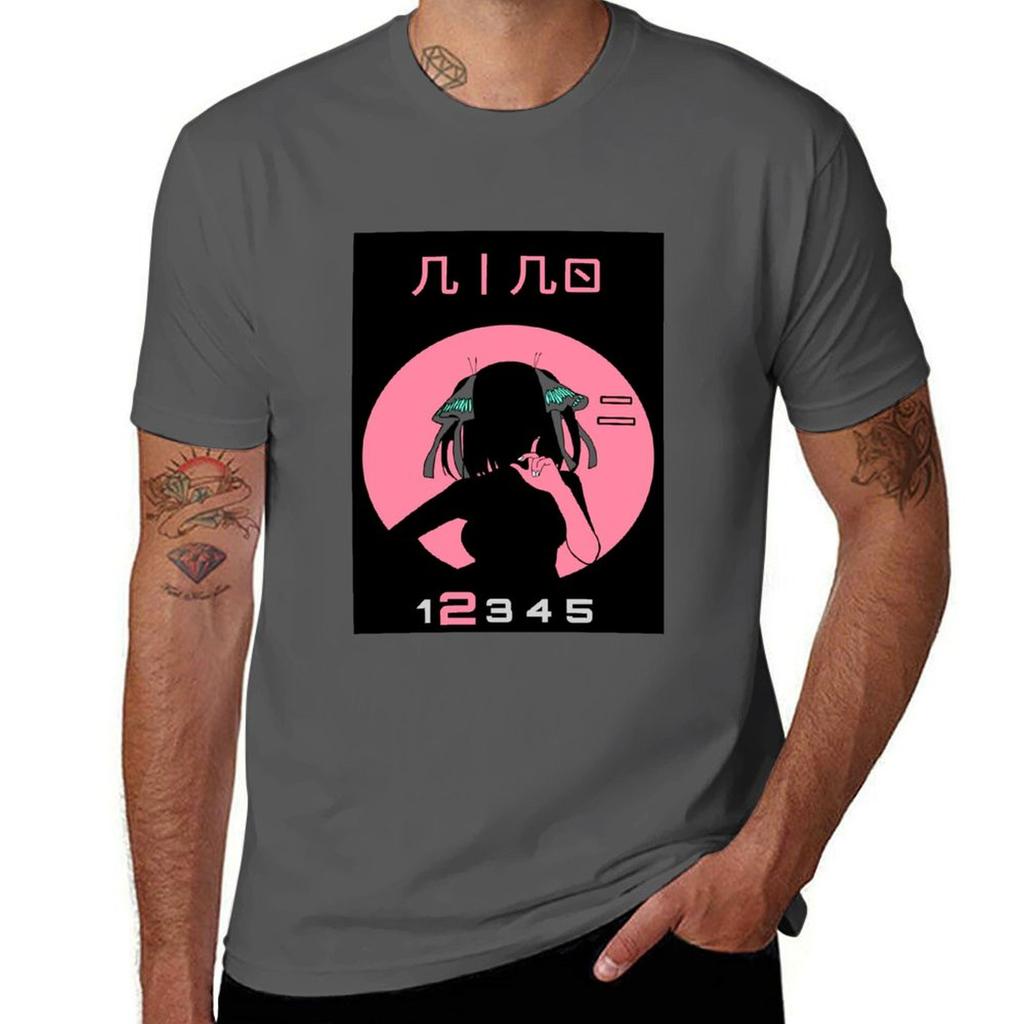 QUINTUPLET ANIME NAKANO NINO STYLE 25 TOUBON Classic Tshirt Blouse Boys Animal Print T Shirts for Men