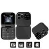 2025 I16 PRO MAX 4G Mini Fold Mobile Phone 2 SIM Card Speed Dial Video Player Magic Voice Blacklist Small Flip Cellphone Type-C