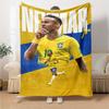 Brasilianischer Fußballspieler Decke Wärmende Dekoration Perfekt für Meeresufer Sofa Couch Vier Jahreszeiten Universell Wärmende Dekoration Geburtstag Weihnachten Geschenk Decke