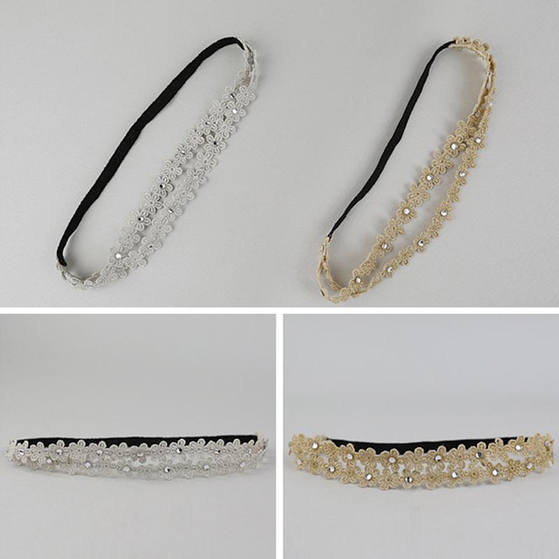 Lace Baby Headband Crown Flower Baby Girl Headbands Turban Infant Newborn Hair Bands For Girls