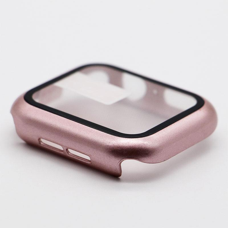 Tempered Glass+Cover PC bumper Screen Protector Case For Apple Watch Series 9 8 7 6 5 4 3 iWatch 45mm 41mm 44mm 40mm 42mm 38mm