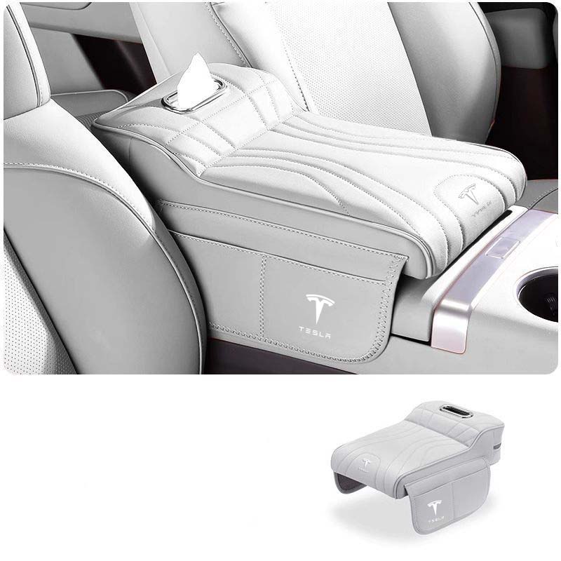 Car Armrest Box Height Pad Special Central Elbow Support Tissue Box Storage Box For Tesla Model 3 S Model X Y Roadster SpaceX