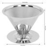 Pour Over Coffee Dripper Slow Drip 1 To 6 Cups Cone Filter Strainer Reusable Stainless Steel