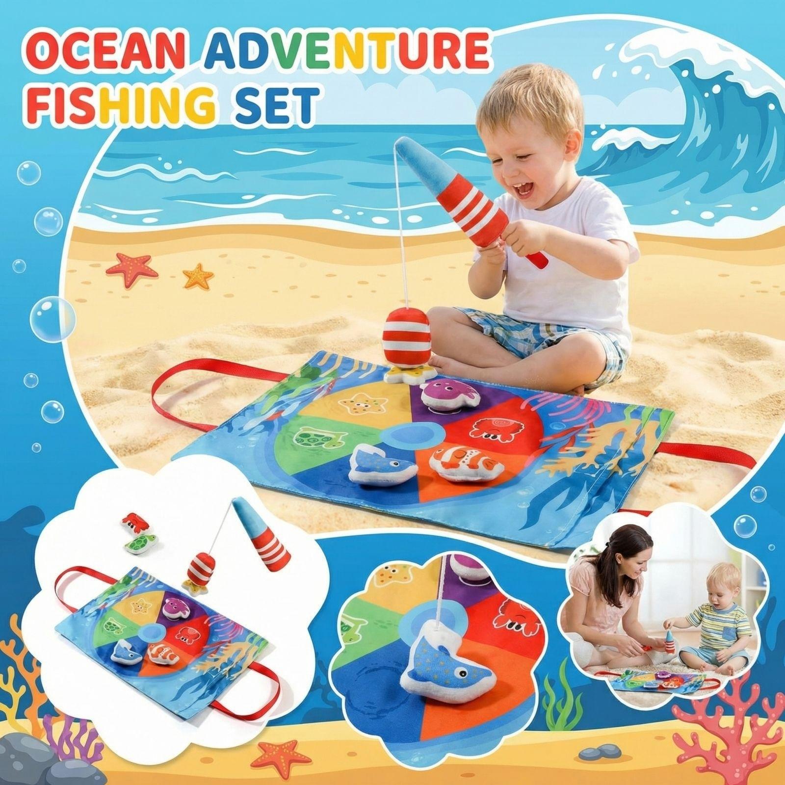 Children s Fabric Fishing Toys, Fishing Fun, Early Childhood Education, Intelligence Development And Enlightenment For Babies One Size