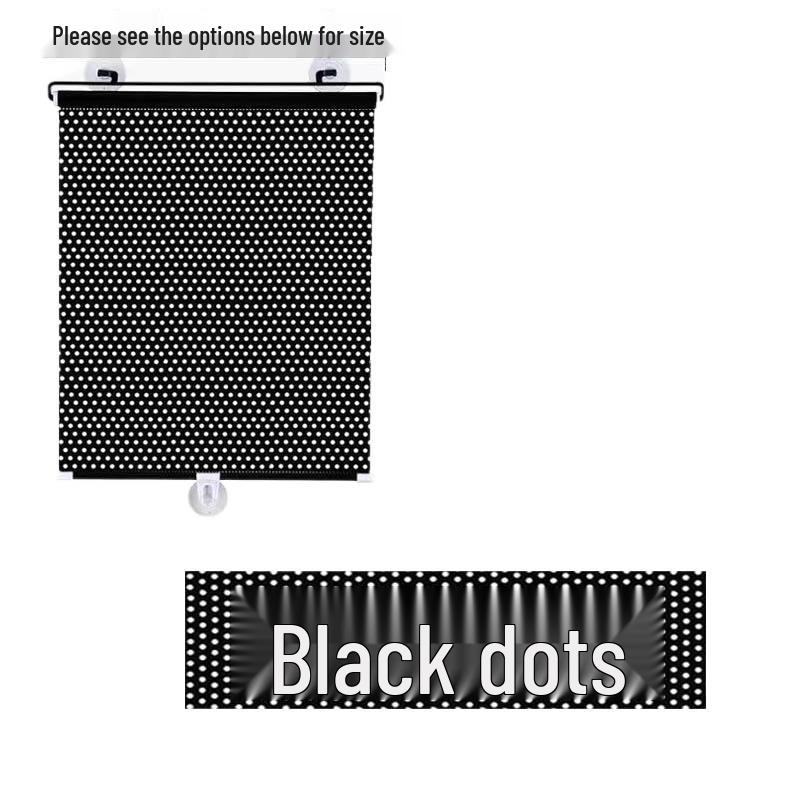Retractable Titanium Silver Sunshade for Home & Car - High-Definition Transparent Car-Mounted Sun Curtain