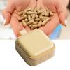 4 Compartments Travel Medicine Organizer Sealed Small Medicine Box Weekly Medicine Case Portable Vitamin Container Square Yellow