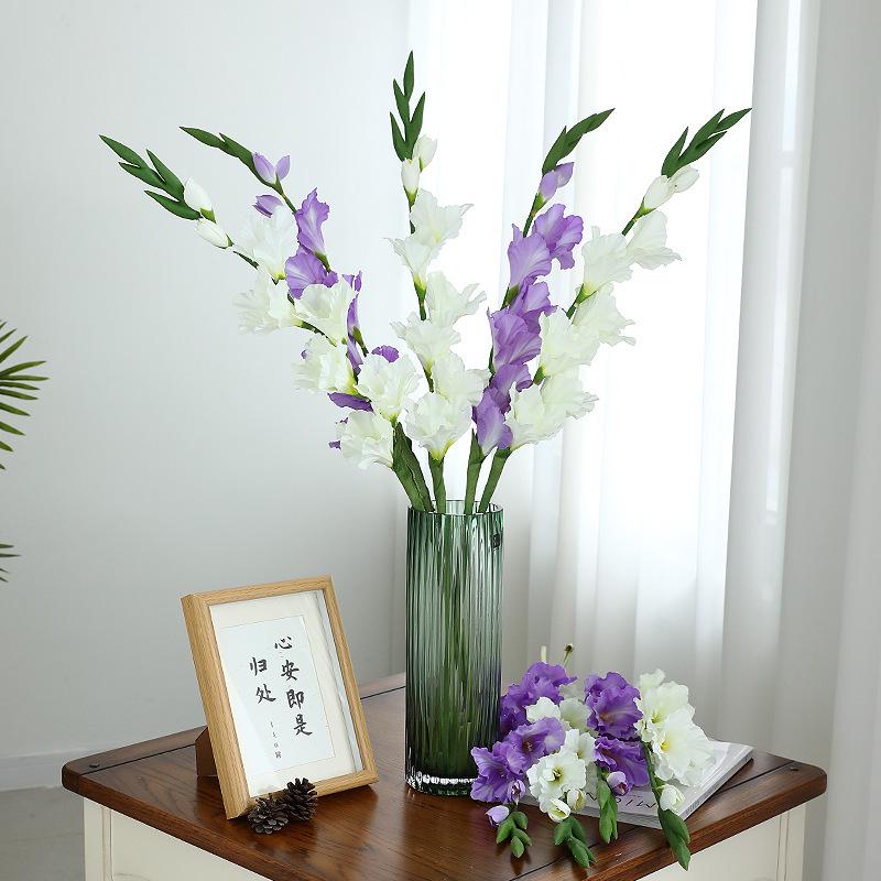 High-Quality Long-Stemmed Silk Gladiolus Artificial Flower for Home and Dining Table Decor