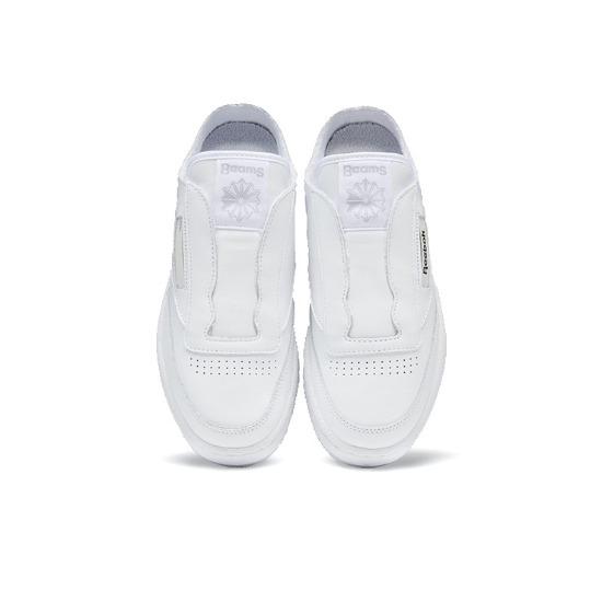 Reebok BEAMS X Club C Laceless Mule 'White Cold Grey' GX3853 Men's Shoes