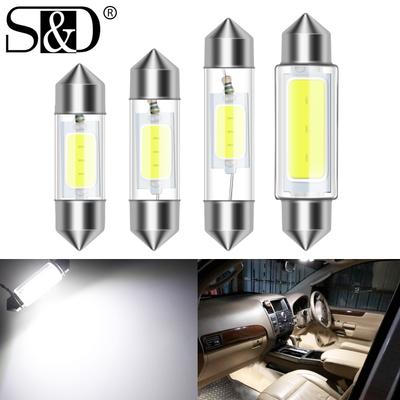 1 Stück C5W C10W Led-lampe Canbus 31mm 36mm 39mm 41mm Girlande COB Led Auto Innen licht Dome Lesen Kennzeichen Lampe 12V Auto 6000K Weiß