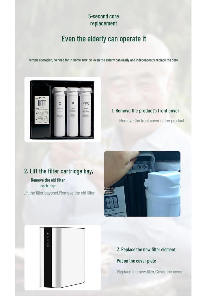 100G Reverse Osmosis Kitchen Water Purifier & Tap Filter