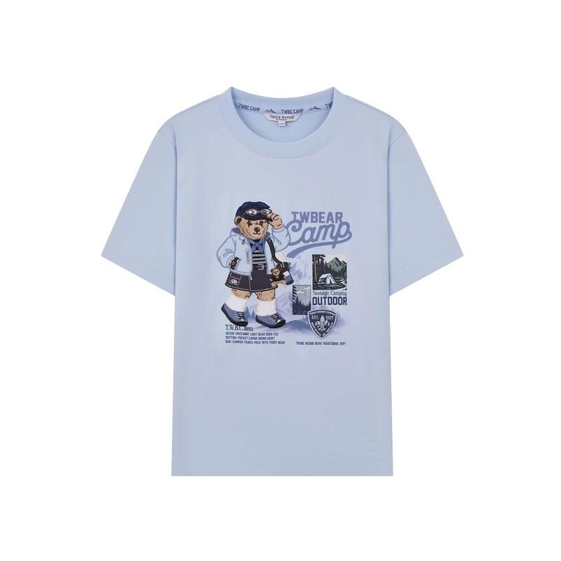 Teenie Weenie Bear Cartoon Letter Women's T-Shirt