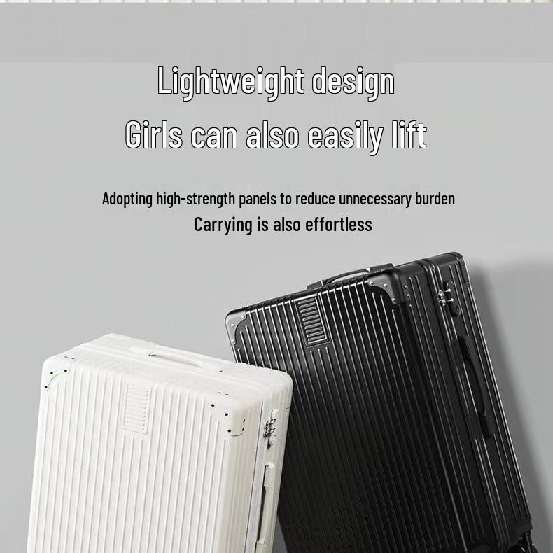 Trendy Large Capacity Retro Suitcase with Universal Wheels, Combination Lock for Men, Women, and Students