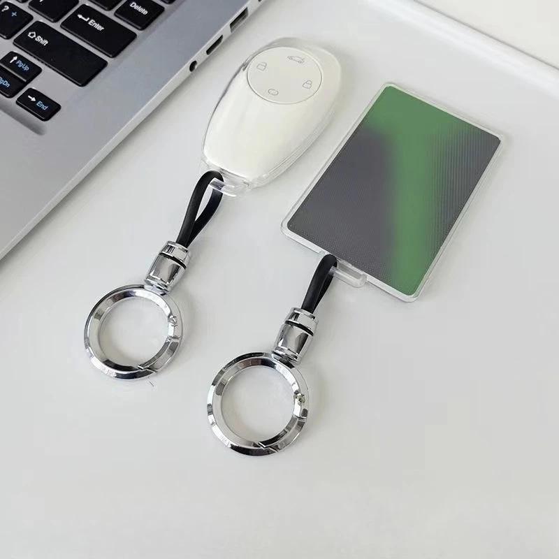 Transparent Car Key Fob Cover Tpu Protector Case For Leapmotor T03 S01 C11 C01  Keyless Entry Smart Bag Keychain