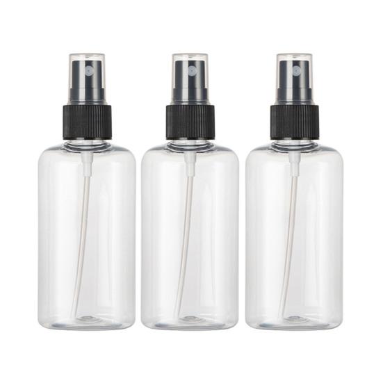 

50 мл/100 мл 3 шт./набор флакон-распылитель мелкодисперсный противоскользящее дно многоразовый флакон-распылитель дорожный многоразовый контейнер косметические принадлежности 100ML чёрный