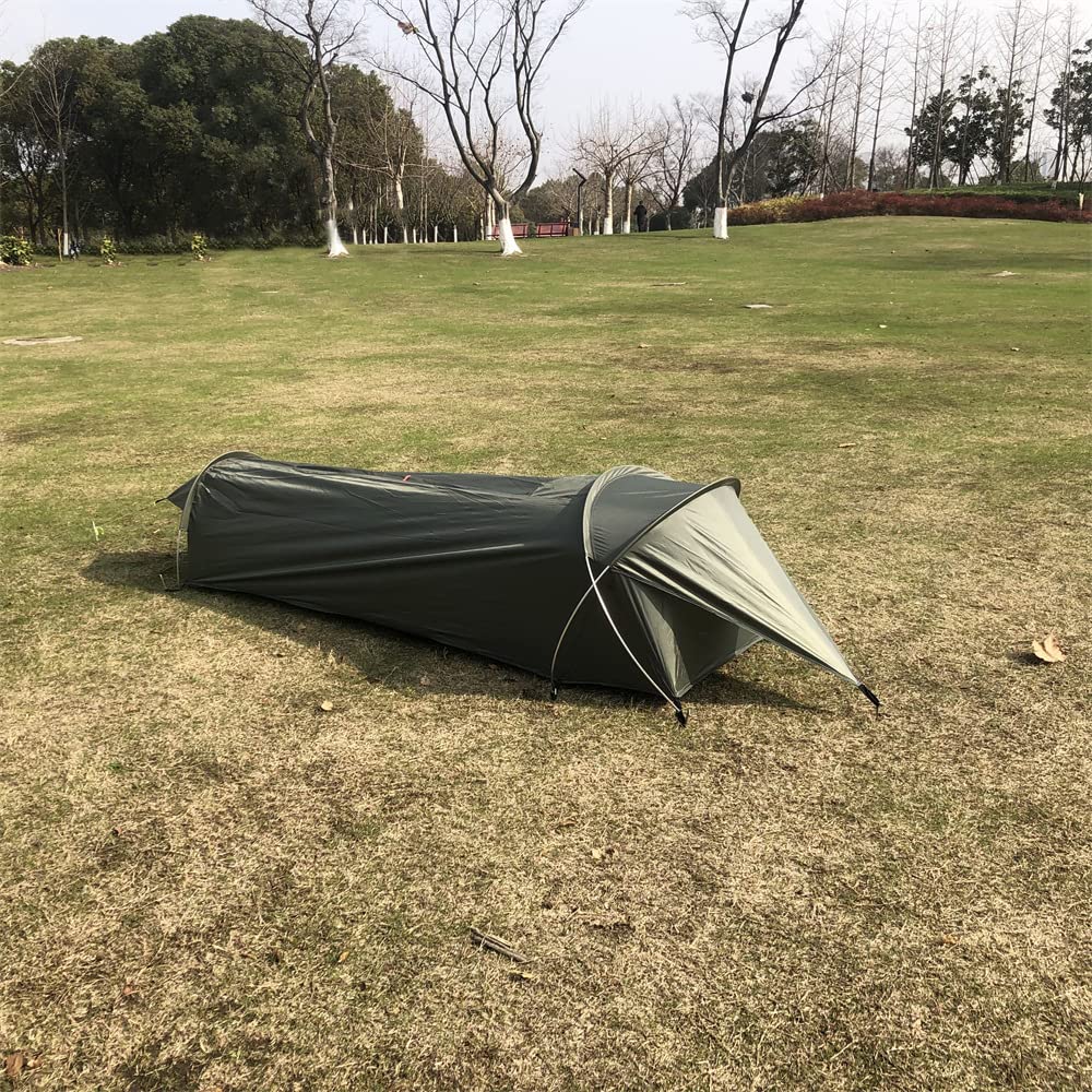 RUSUO Mesh Ultralight 1 Person Tent Waterproof Camping Tent for Outdoor Backpacking Hiking Fishing Tent,