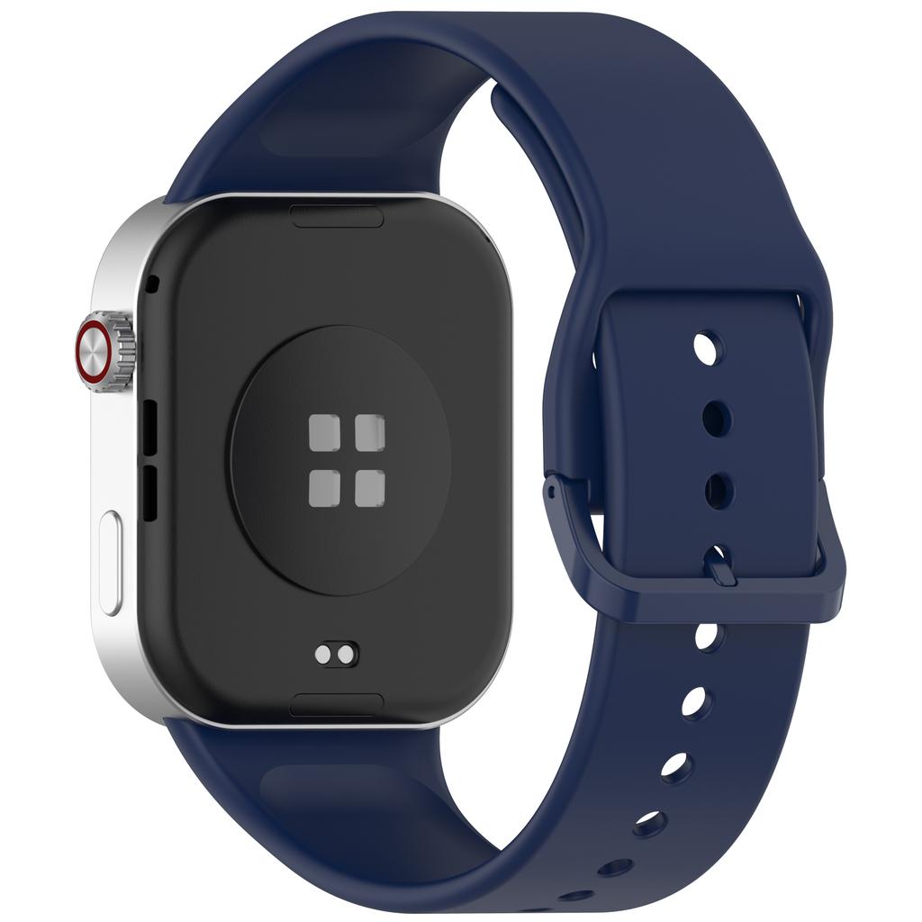 Silicone Watch Band for Xiaomi Redmi Watch 6/5/4/Smart Band 9 Pro/8 Pro Replacement Strap with Pin Buckle