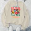 Oversized Printed Women's Crew Neck Sweatshirt, Summer Nights & Air-Conditioned