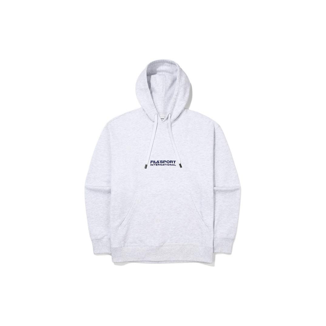 FILA Sweatshirts Unisex Gray Hooded Moderate Regular FS2POE3603X-WTM 100