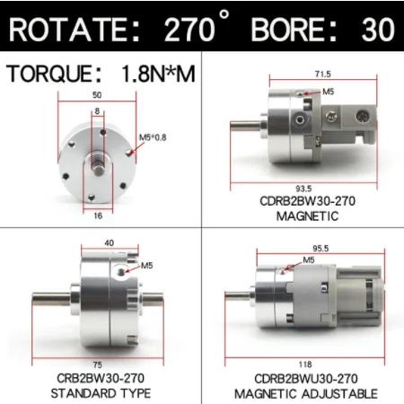 SMC Type Vane Rotary Swing Cylinder CRB2BW CRB2BW10-90S CRB2BW15-180S CRB2BW20-270S CRB2BW30-90S CRB2BW40-180S CRB2BW30-180S