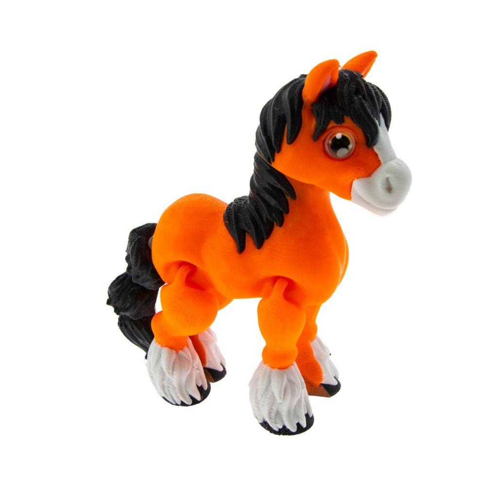 Laser 3D Gedruckter Diceratops Pferd Alles-in-einem Formguss 3D Bewegliche Pferdespielzeuge Kindergeschenk