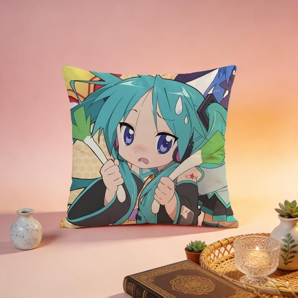 

Fashion LLucky Stared Cushion Cover Premium SkinFriendly Pillow Case MultiPurpose for Home Office Travel 30X30cm