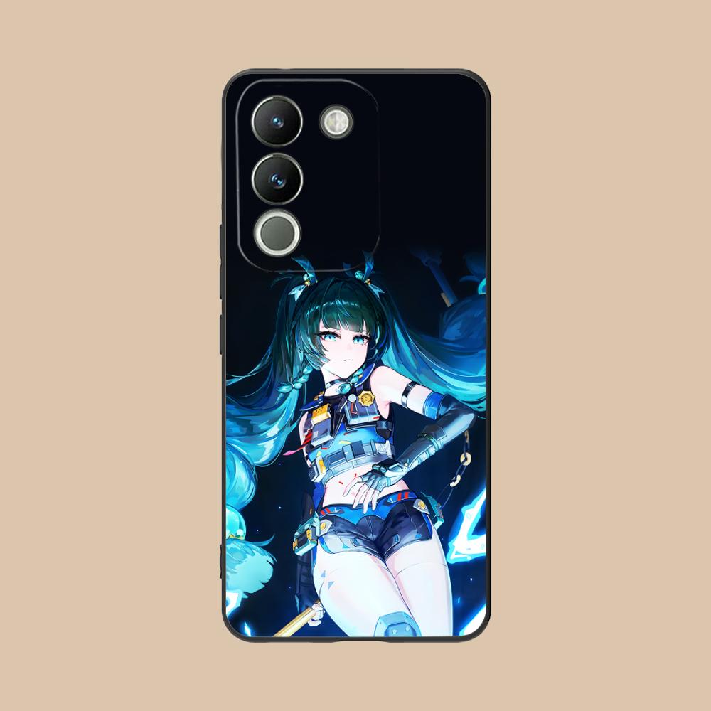 Zenless Zone Zero QingYi Phone Case for VIVO Y77 76 75 74 73 72 58 56 55 51 50 38 36 Y19 Y18 Y03 Y01 5G Colorful Printing Cover
