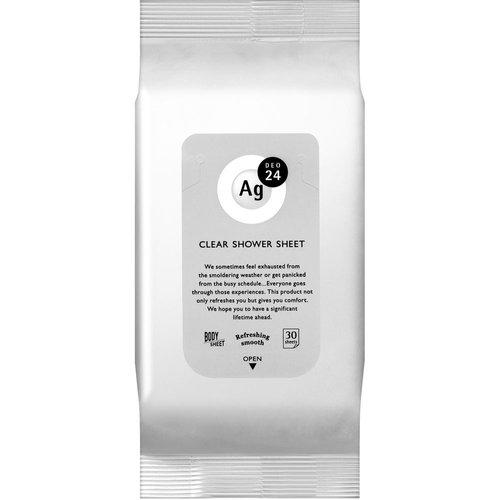 Agdeo 24 Clear Shower Sheet N  uNsceNted  30 Sheets
