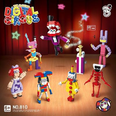 8-teiliger 3D-Cyber-Zirkusblock für Kinder aus Kunststoff, Spieledesigner für Jugendliche und Kinder, der erstaunliche digitale Zirkus