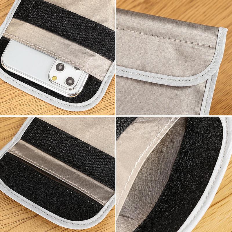 Signal Blocking Faraday Case For Car Key Cell Phone Car Keys Remote Control Shielding Bag Anti-Radiation Signal Shielding Pouch