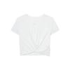 Nike Logo Slim Fit Short Sleeve T-Shirt Women tops White HJ1055-100