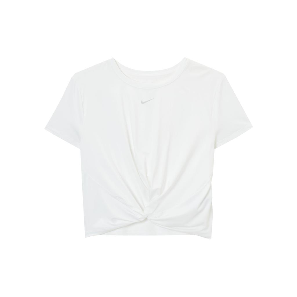 Nike Logo Slim Fit Short Sleeve T-Shirt Women tops White HJ1055-100